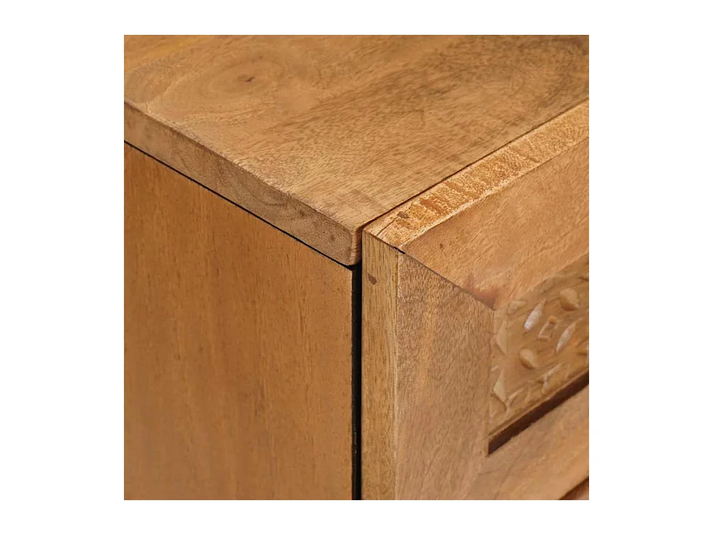 Mesita de noche con cajón Marrón claro 50 x 33 x 60 cm