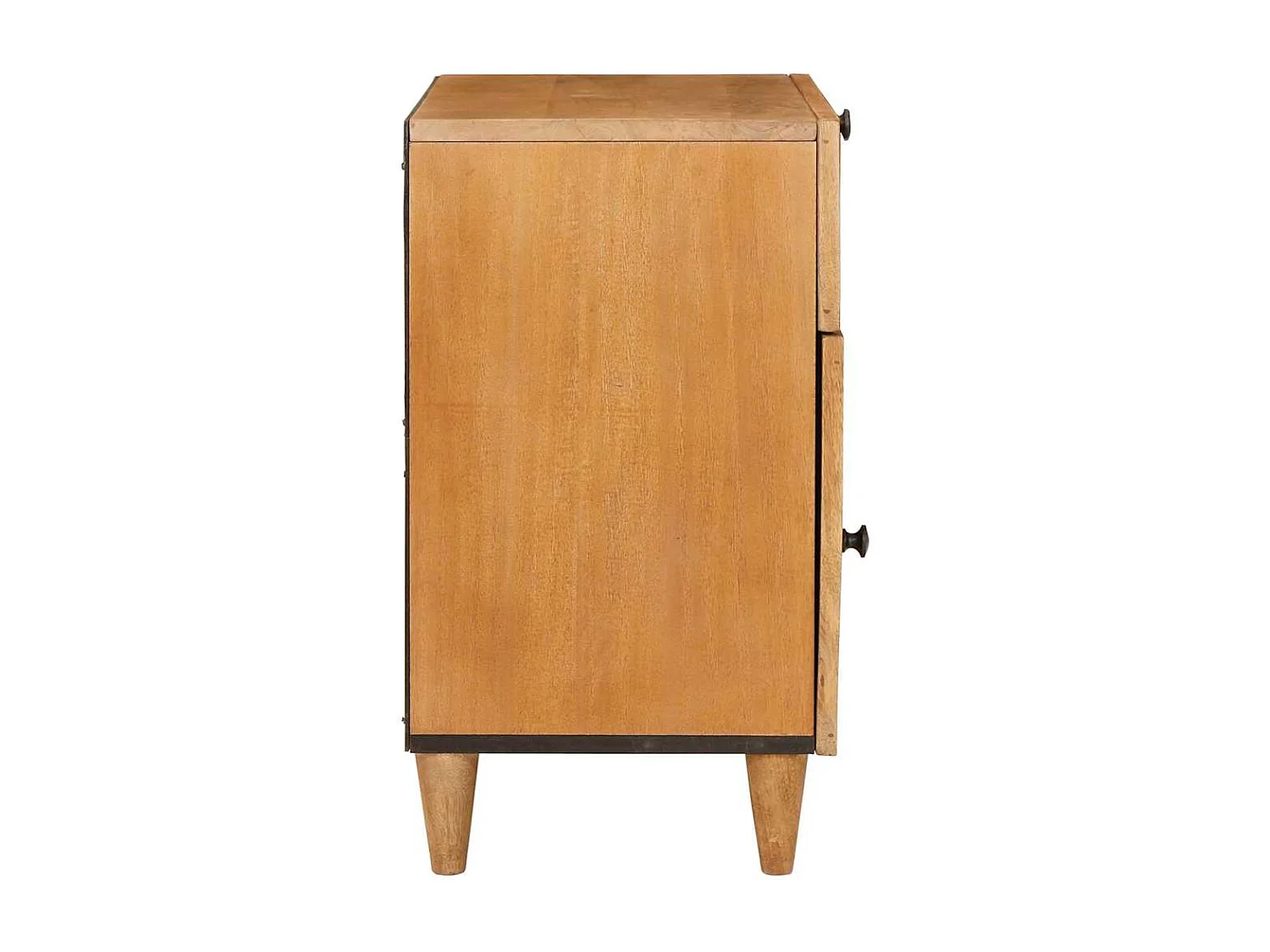 Table de chevet avec tiroir Marron clair 50 x 33 x 60 cm