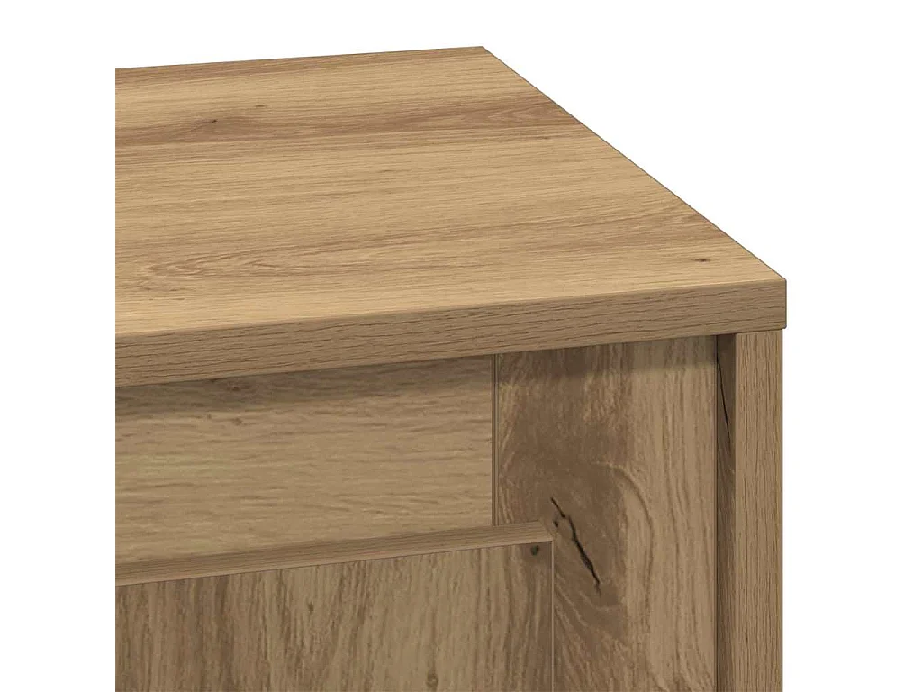 Cabinet de chevet avec Chêne artisanal 44 x 34,5 x 45 cm