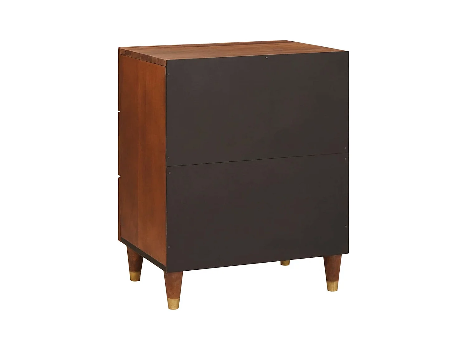 Mesitas de noche marrones 50 x 33 x 60 cm