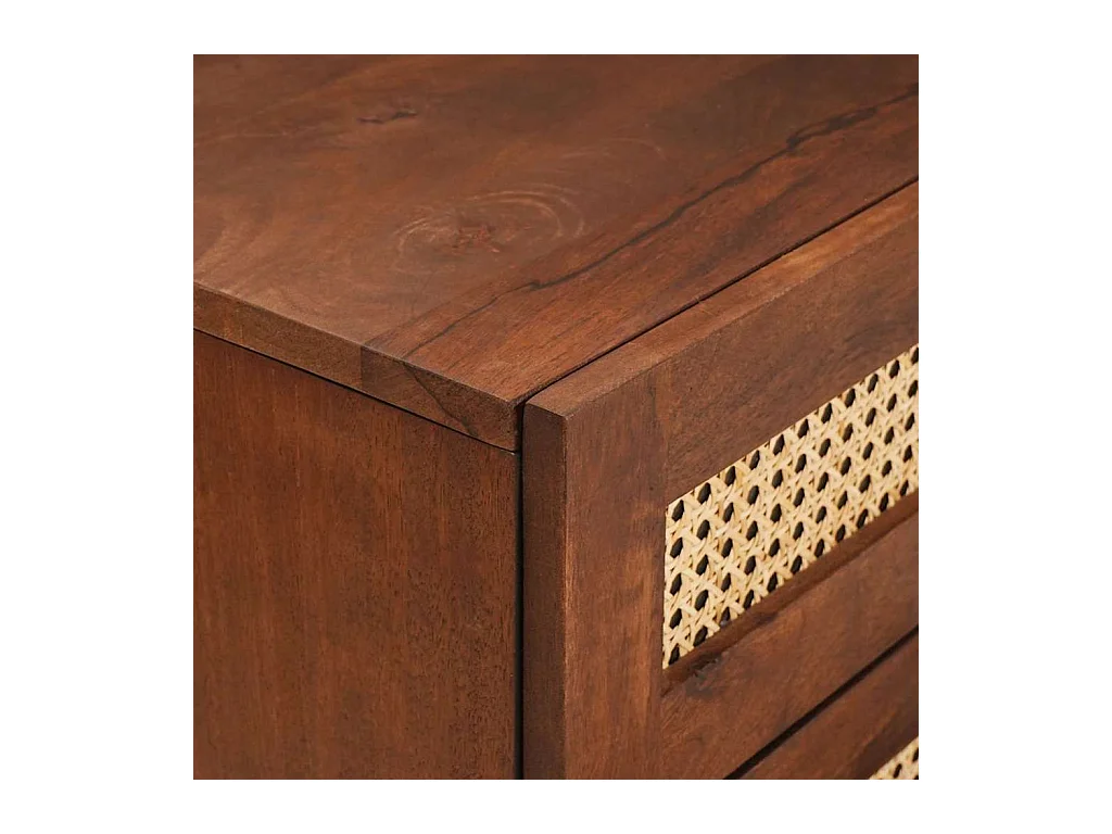 Mesitas de noche marrones 50 x 33 x 60 cm