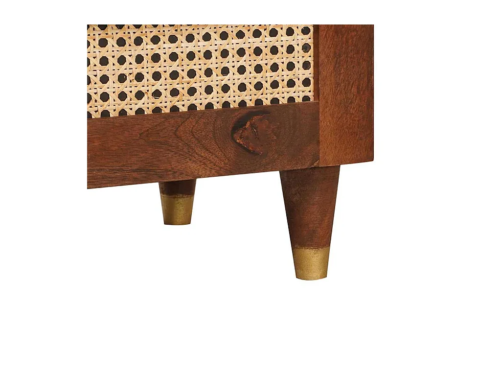 Mesitas de noche marrones 50 x 33 x 60 cm