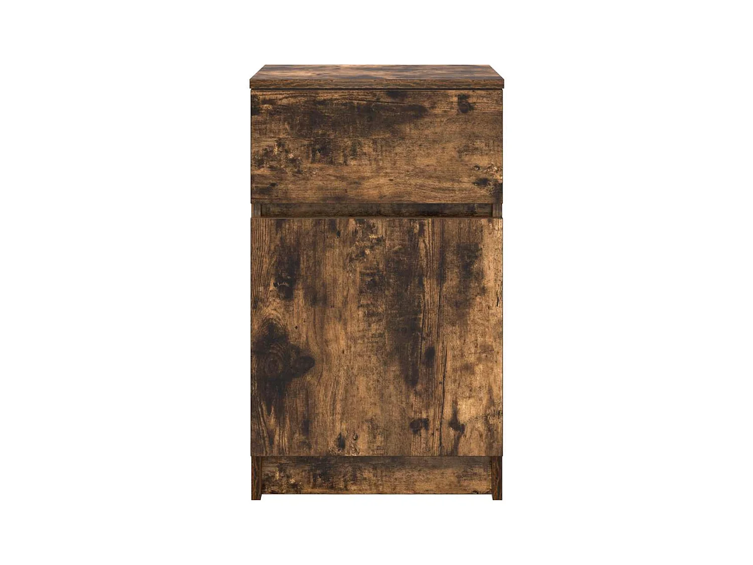 Nachtkastjes 2 stuks gerookt eiken 39x35x65 cm bewerkt hout