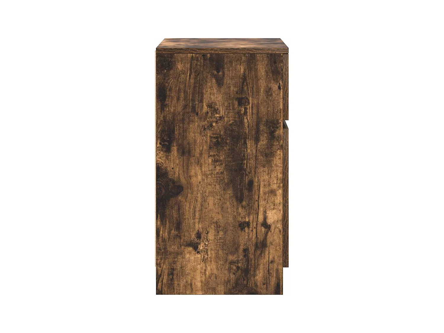 Nachtkastjes 2 stuks gerookt eiken 39x35x65 cm bewerkt hout