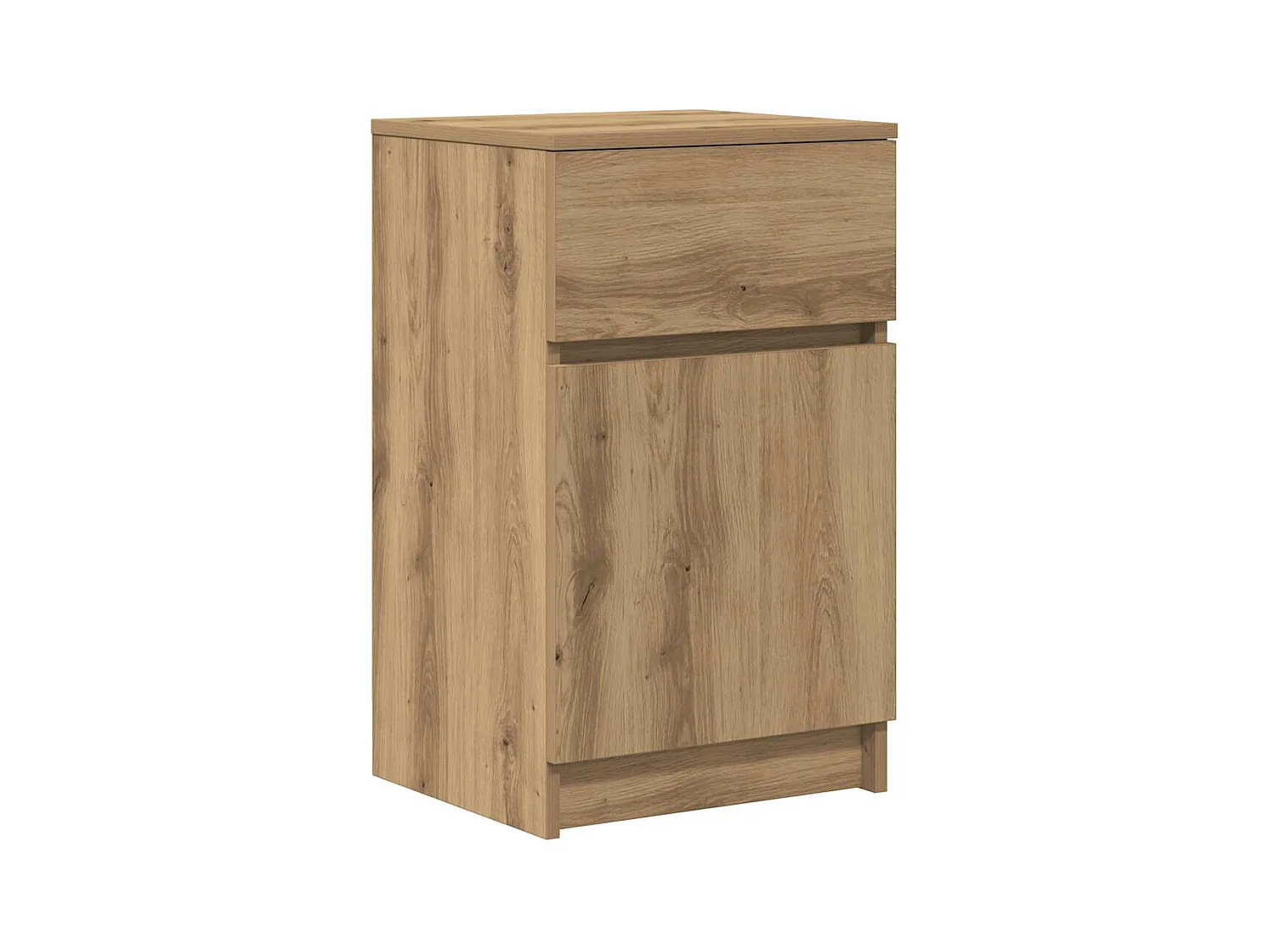 Nachtkastjes 2 stuks handgemaakt eiken 39x35x65 cm