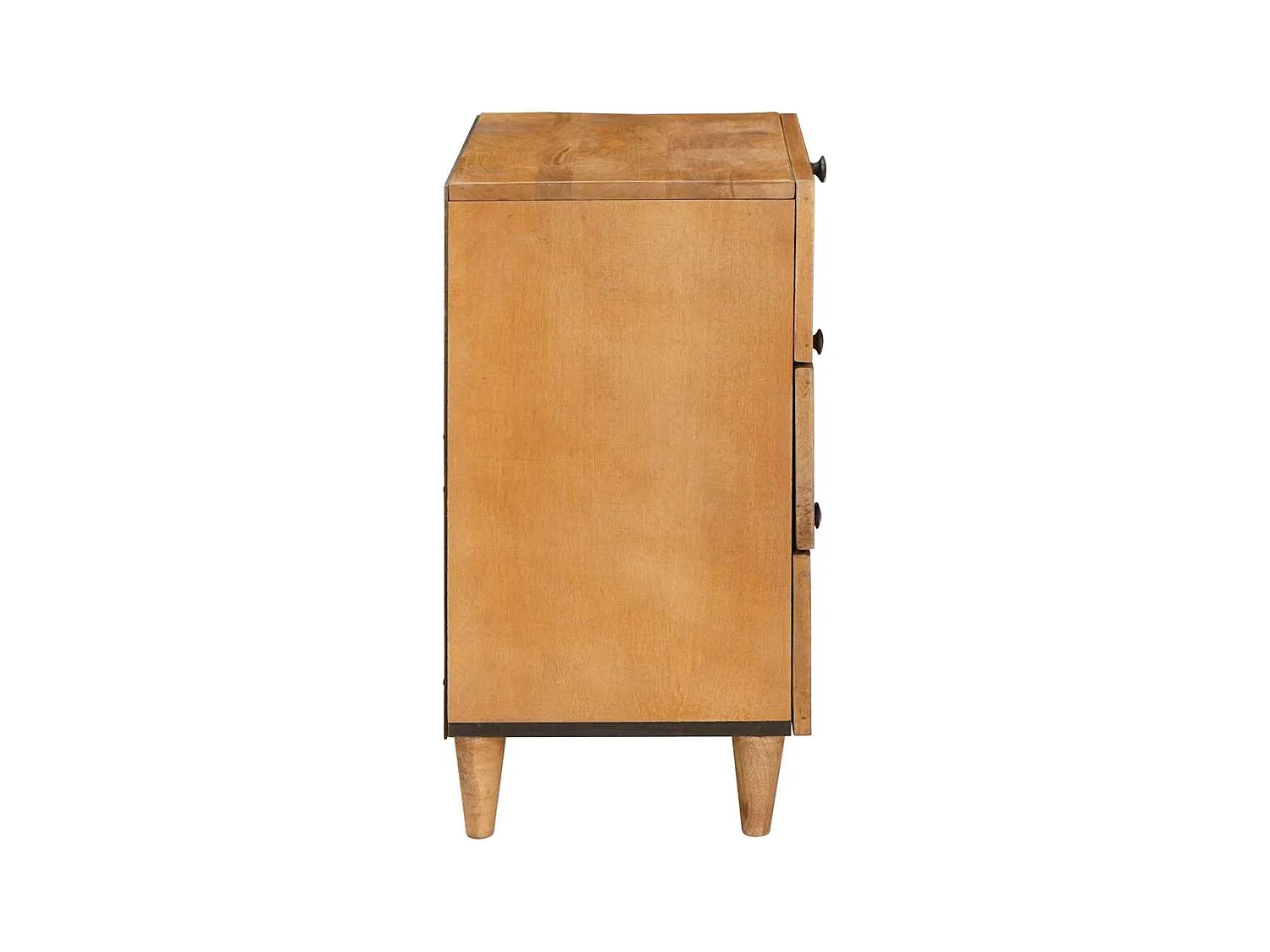 Mesita de noche con cajón Marrón claro 50 x 33 x 60 cm