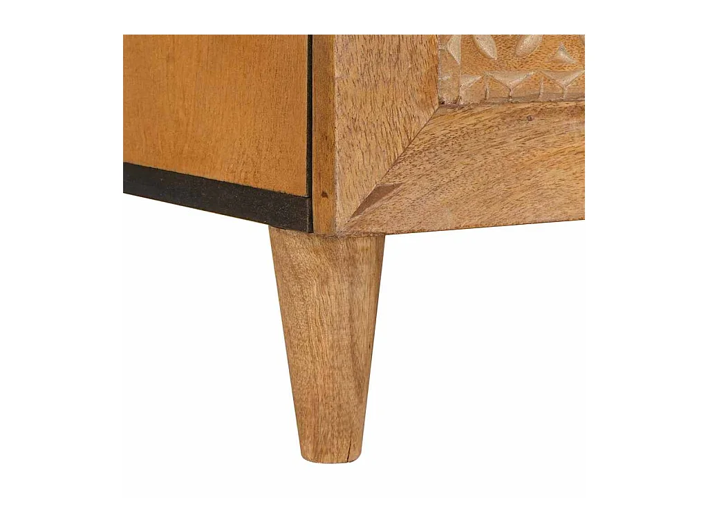 Mesita de noche con cajón Marrón claro 50 x 33 x 60 cm