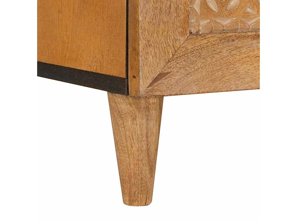 Table de chevet avec tiroir Marron clair 50 x 33 x 60 cm