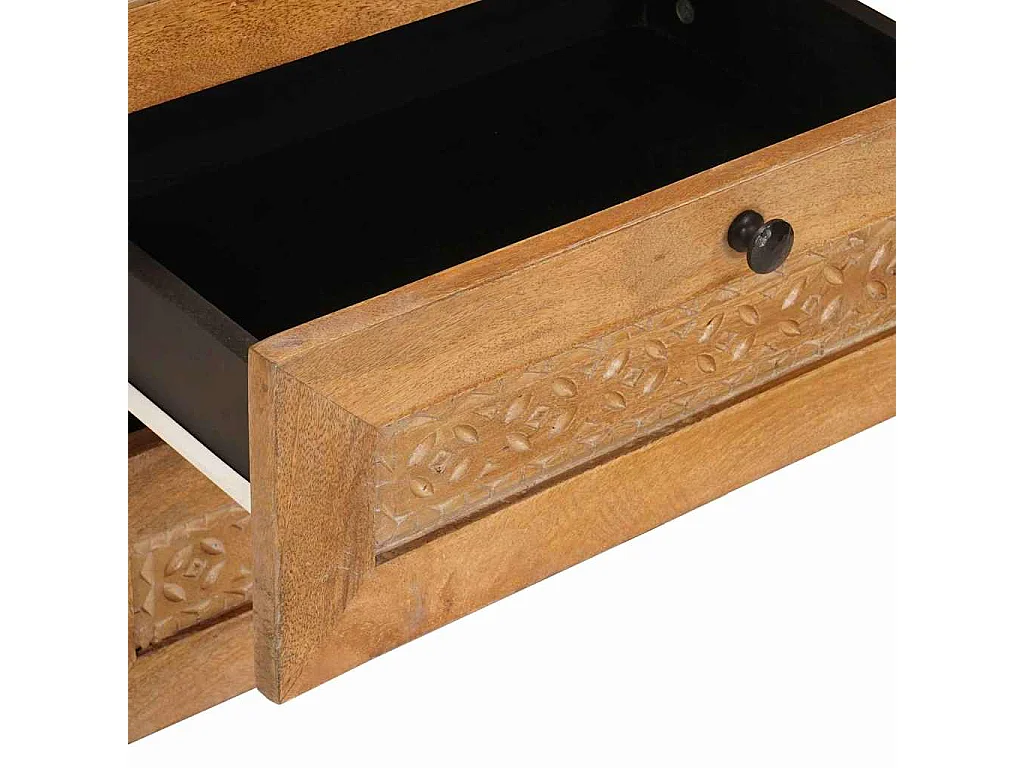 Table de chevet avec tiroir Marron clair 50 x 33 x 60 cm