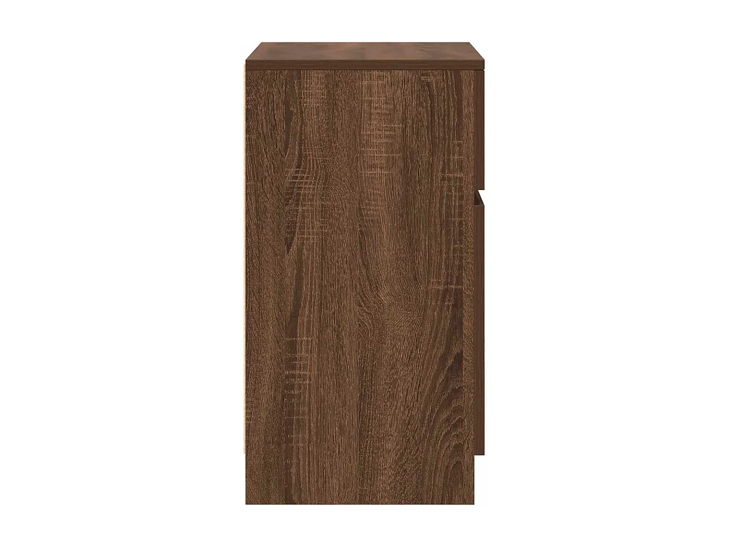 Nachtkastjes 2 stuks eikenbruin 39x35x65 cm bewerkt hout