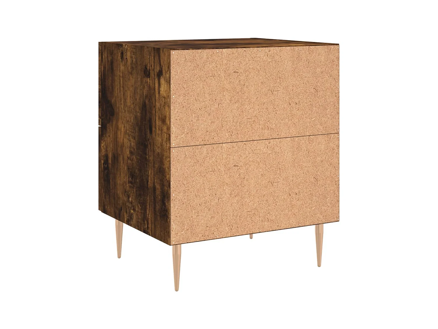 Comodino in rovere affumicato 40x35x47,5 cm in legno ingegnerizzato