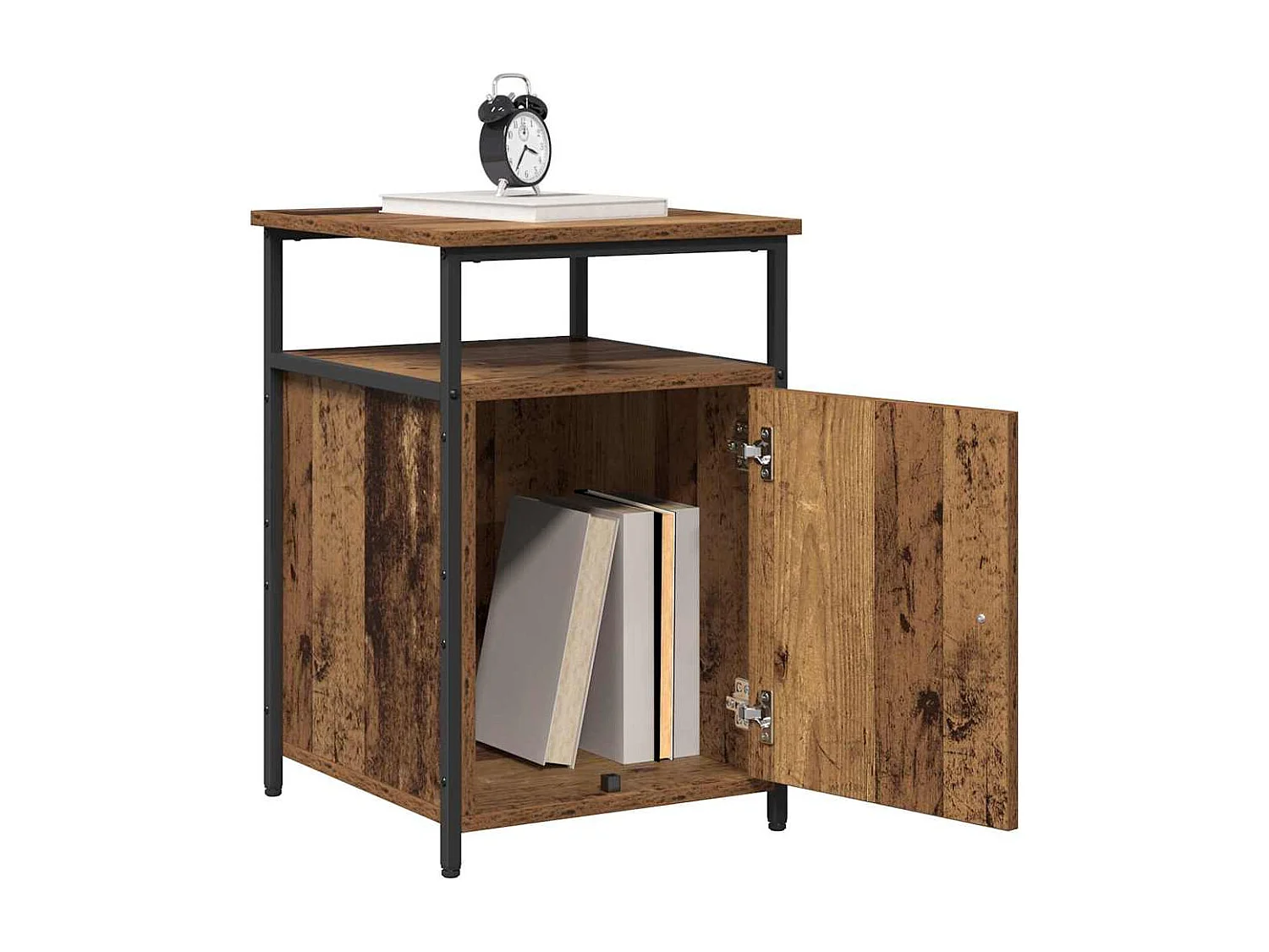 Cabinet de chevet Vieux bois Bois d'ingénierie