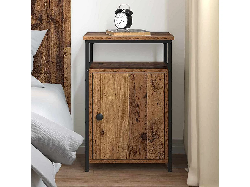 Cabinet de chevet Vieux bois Bois d'ingénierie