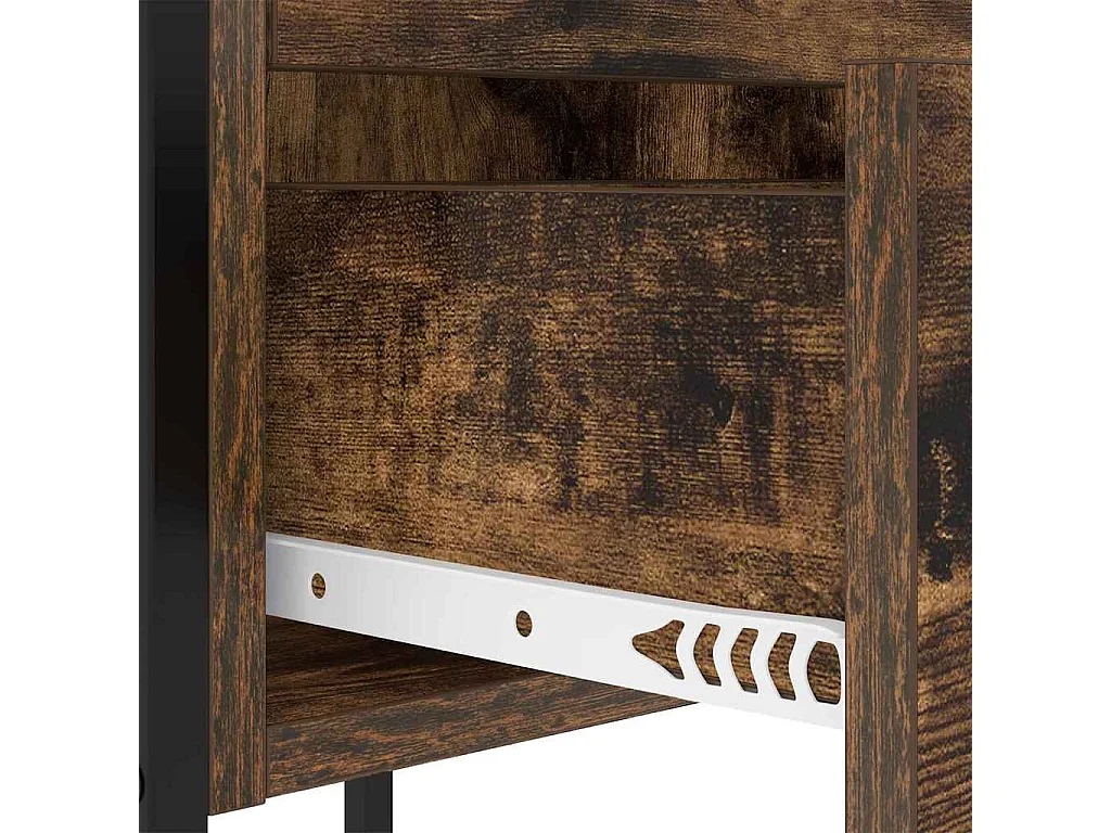 Cabinet de chevet Chêne fumé 42 x 41 x 61 cm Bois d'ingénierie