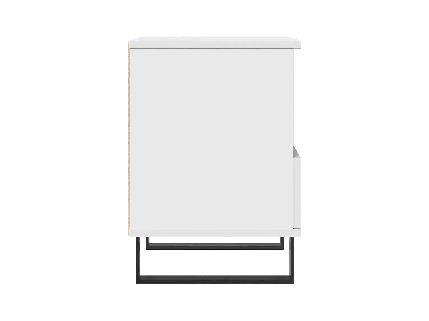 Comodino Bianco 40x35x50 cm Legno ingegnerizzato