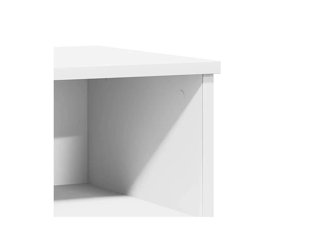 Comodino Bianco 40x35x50 cm Legno ingegnerizzato