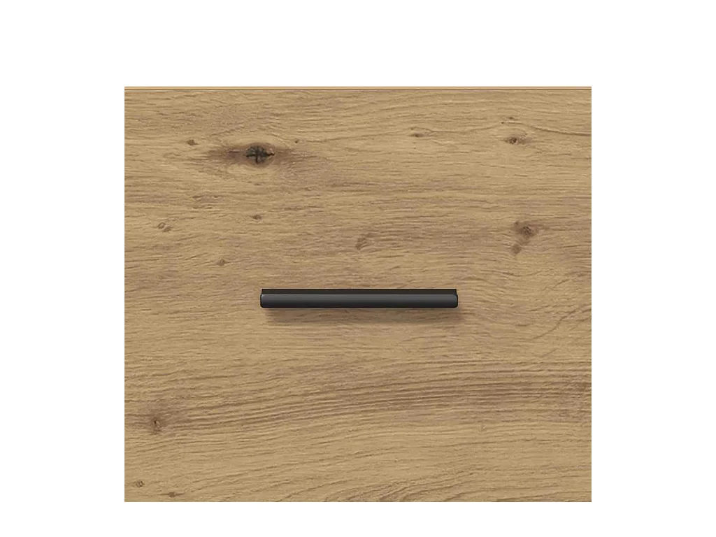 Comodino con cassetto, rovere lavorato a mano, 40 x 35 x 47,5 cm