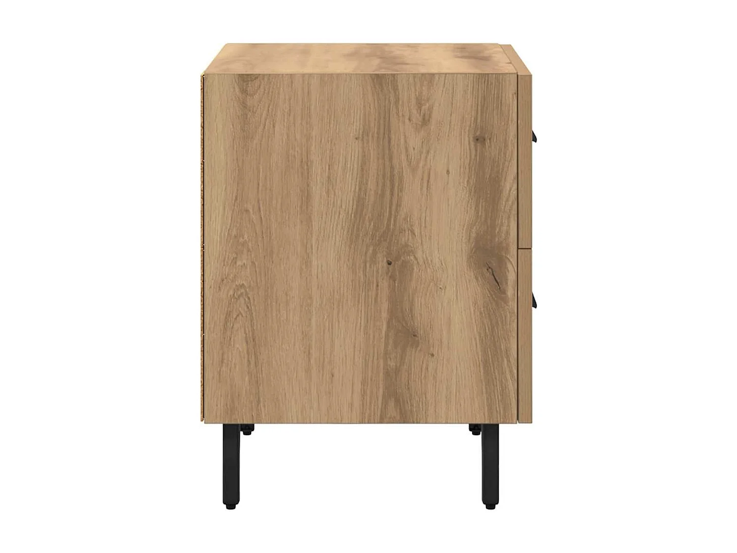 Cabinet de chevet avec tiroir chêne artisanal 40 x 35 x 47.5 cm