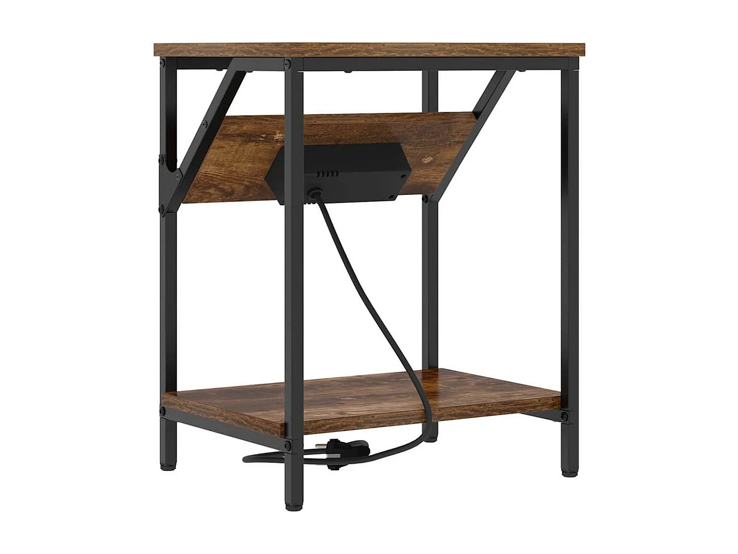 Cabinet de chevet Chêne fumé 38 x 30 x 48 cm Bois d'ingénierie