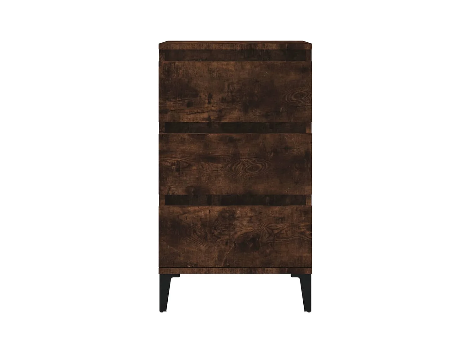 Nachtkastje van gerookt eikenhout 40x35x70 cm bewerkt hout