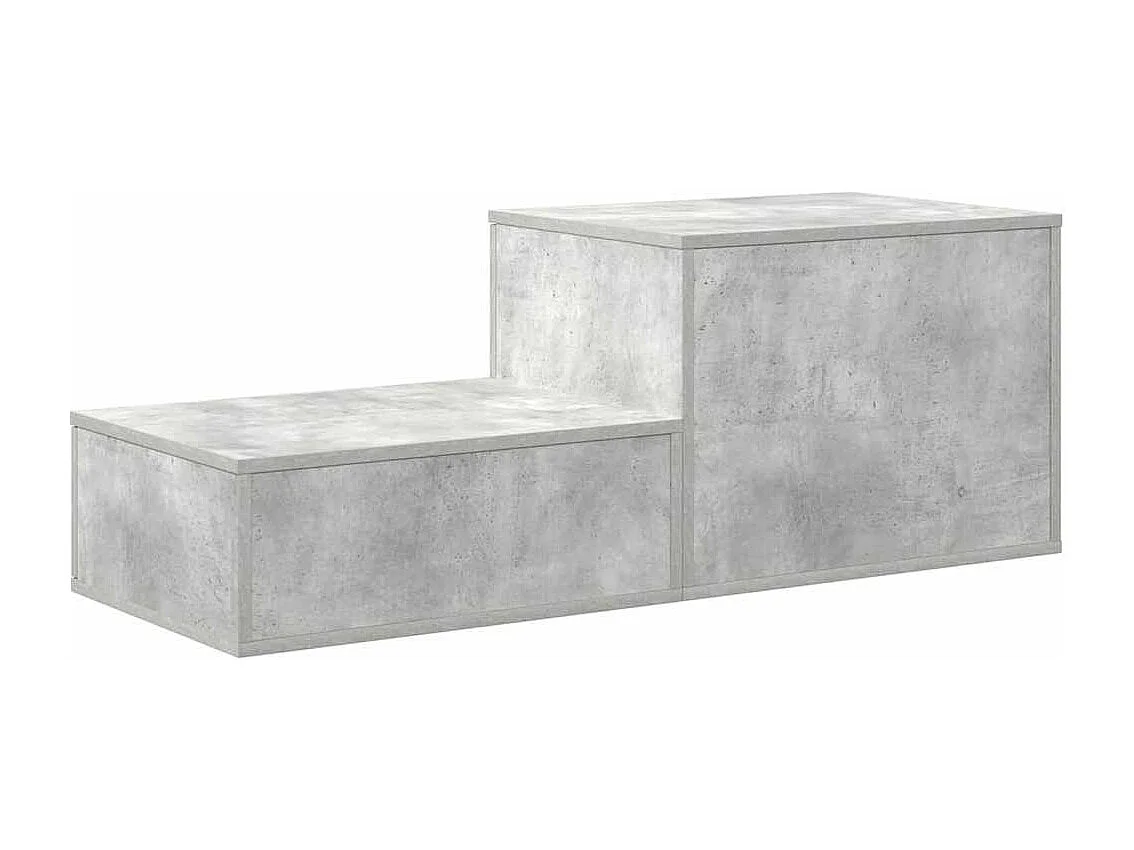 Mobile contenitore grigio cemento 118 x 41 x 40 cm