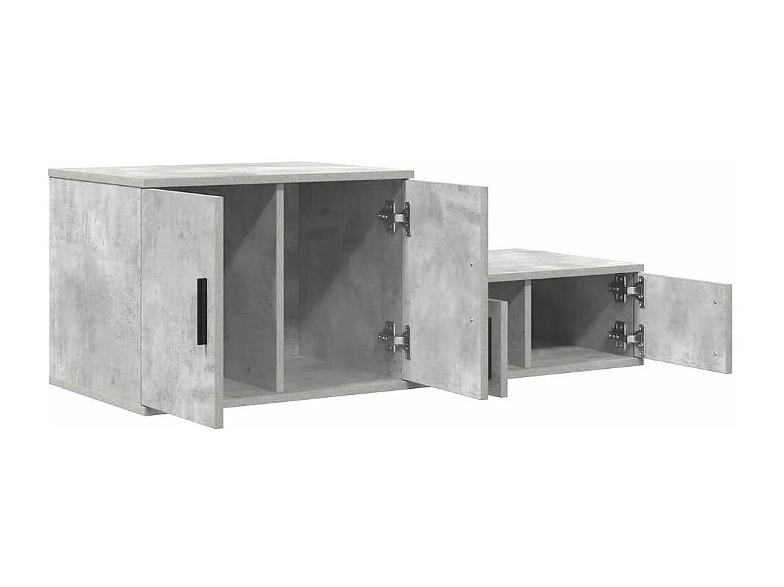 Armoire de rangement Gris béton 118 x 41 x 40 cm