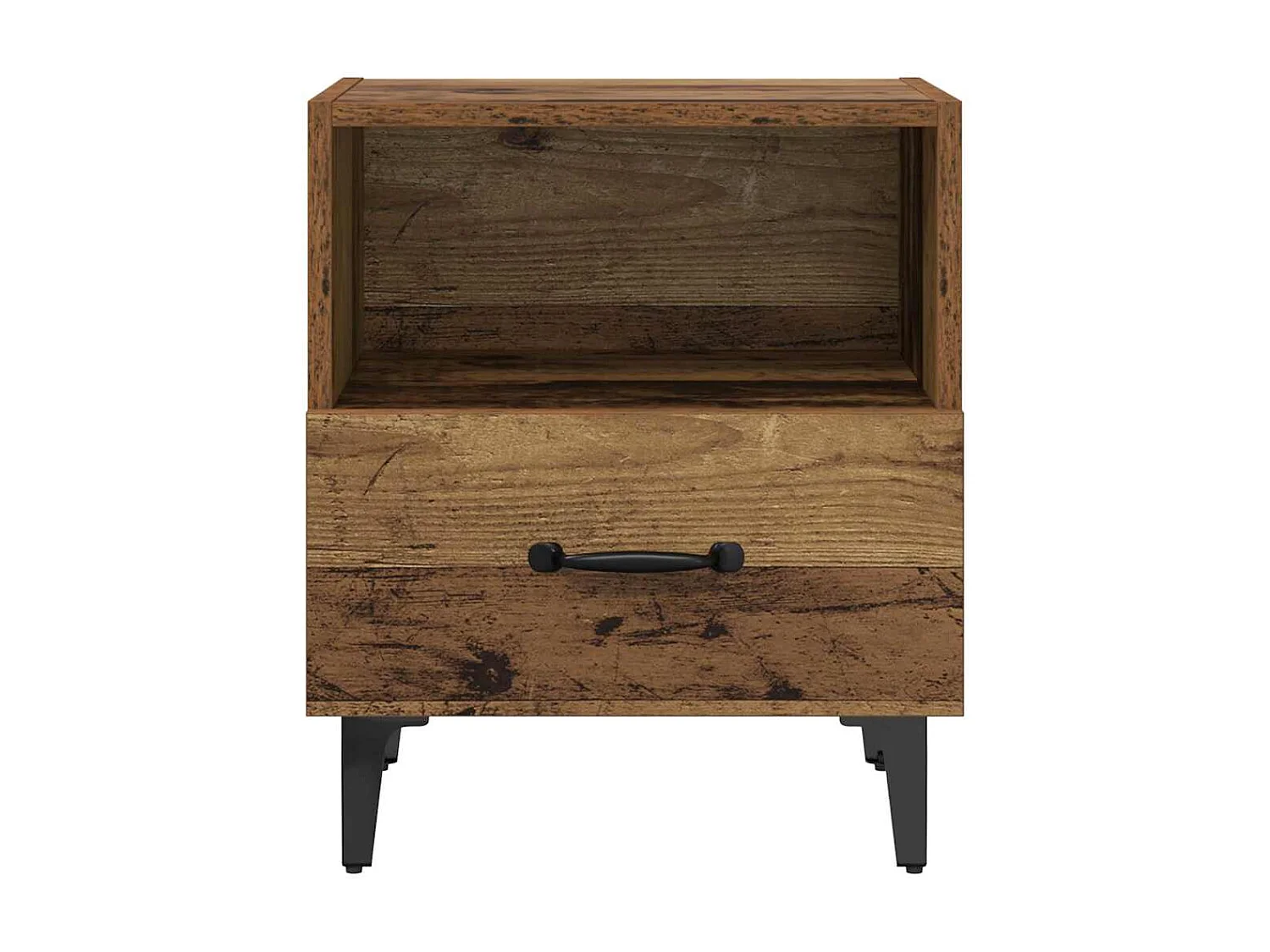 Cabinet de chevet avec tiroir Bois ancien 40 x 35 x 47.5 cm