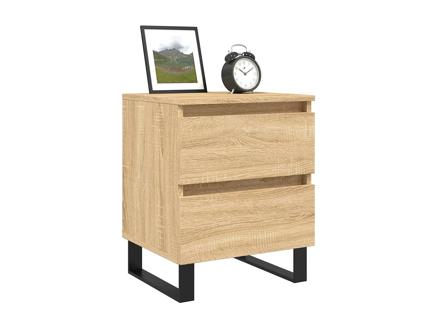 Table de chevet chêne sonoma 40x35x50 cm bois d’ingénierie