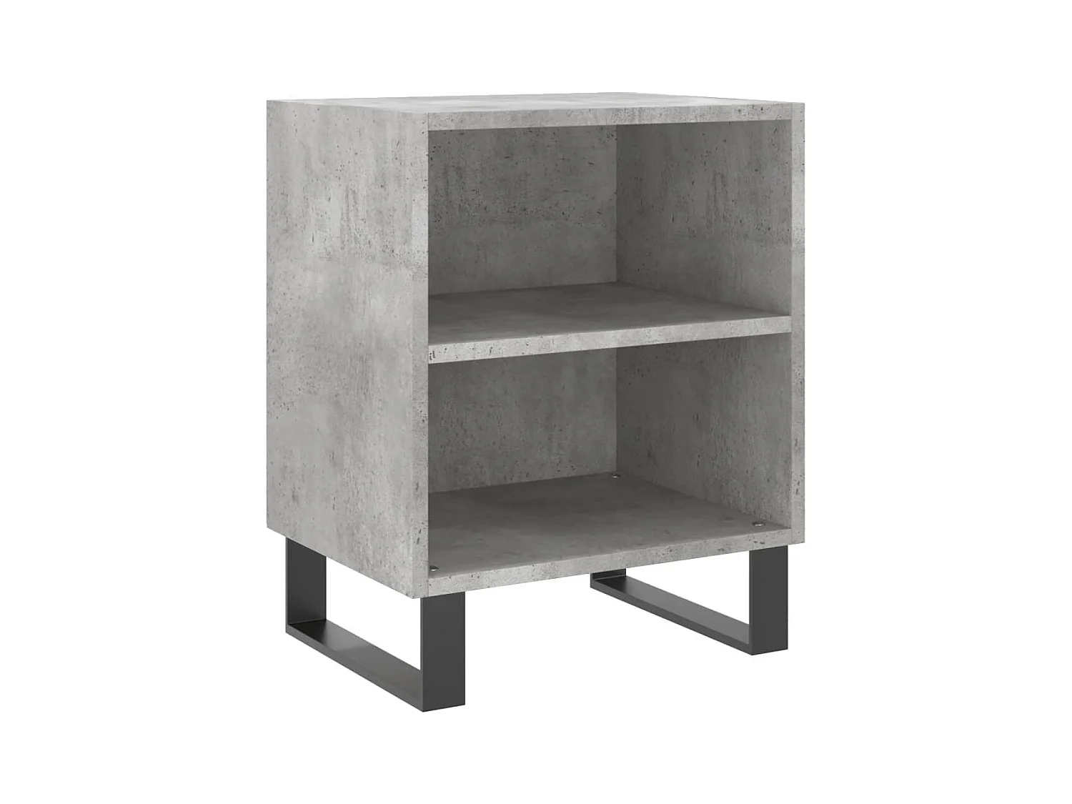 Comodini 2 pezzi grigio cemento 40x30x50 cm in legno ingegnerizzato