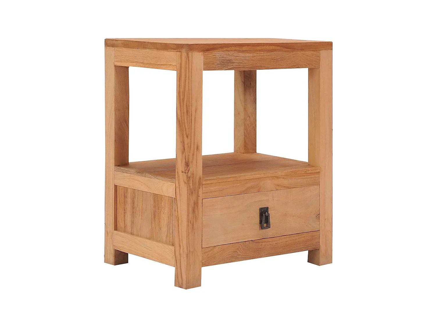 Mesita de noche 40x30x50 cm madera maciza de teca