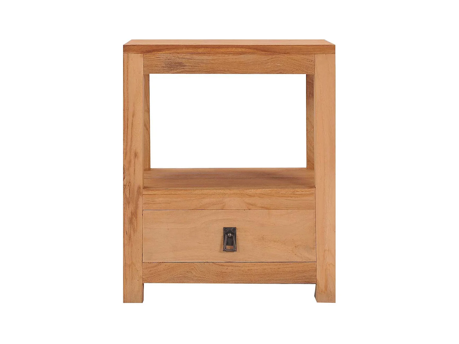 Mesita de noche 40x30x50 cm madera maciza de teca