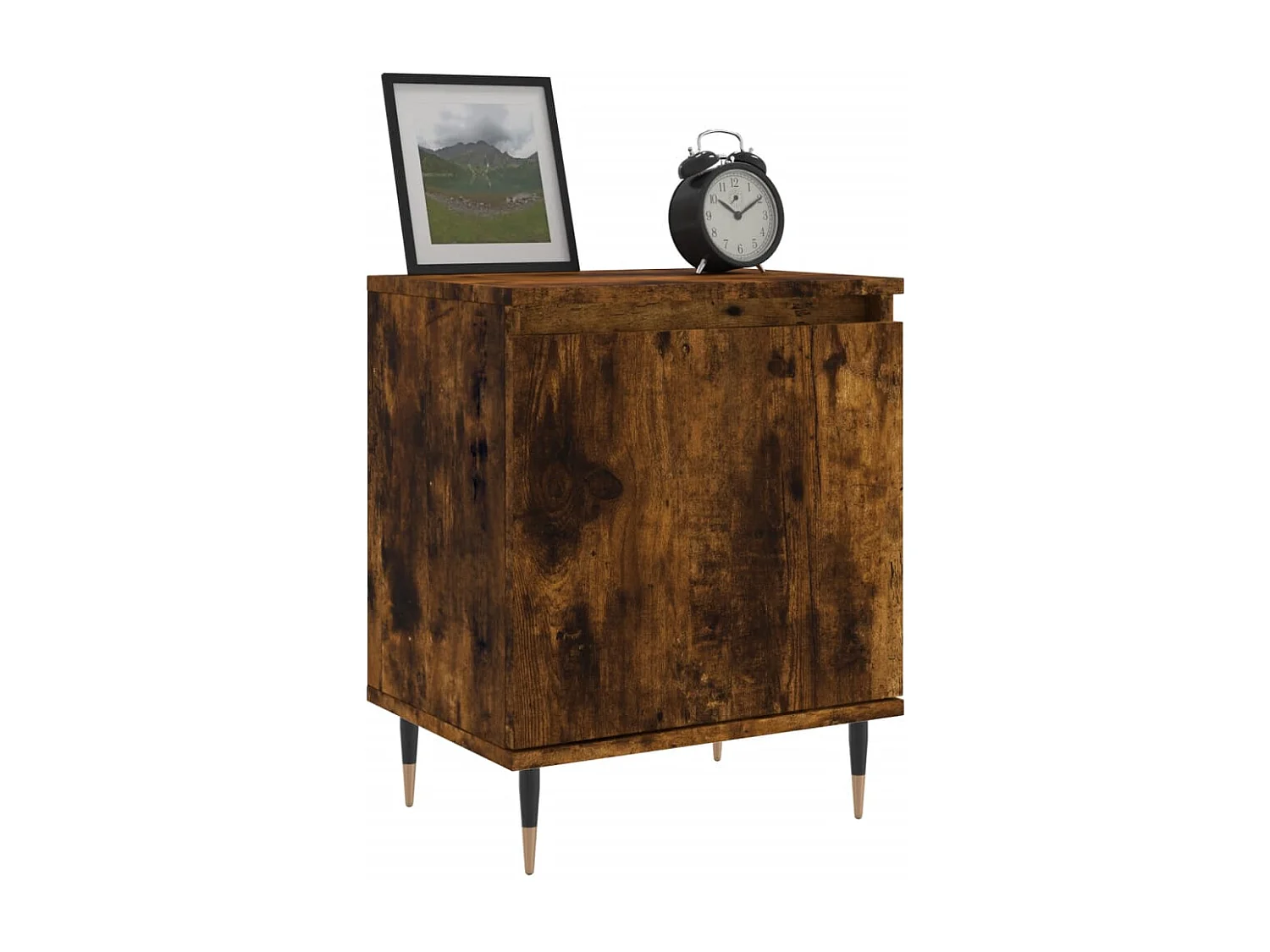 Tables de chevet 2 pcs chêne fumé 40x30x50 cm bois d'ingénierie