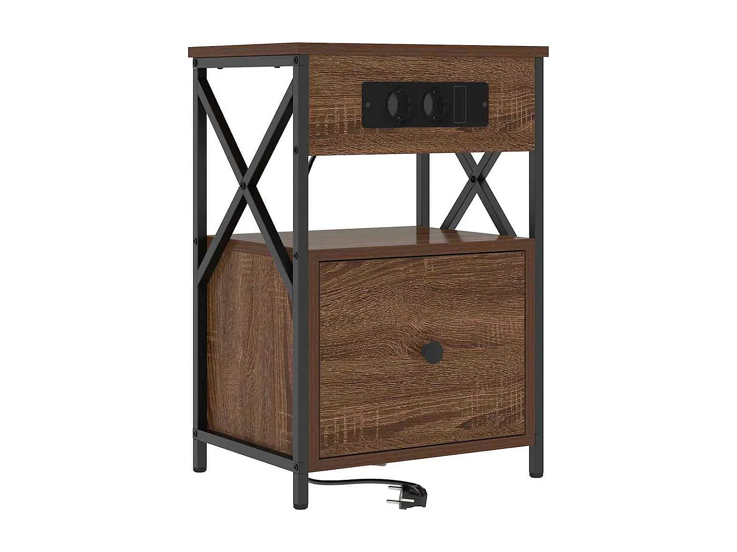 Cabinet de chevet 2 pcs Chêne marron 40 x 31 x 60 cm