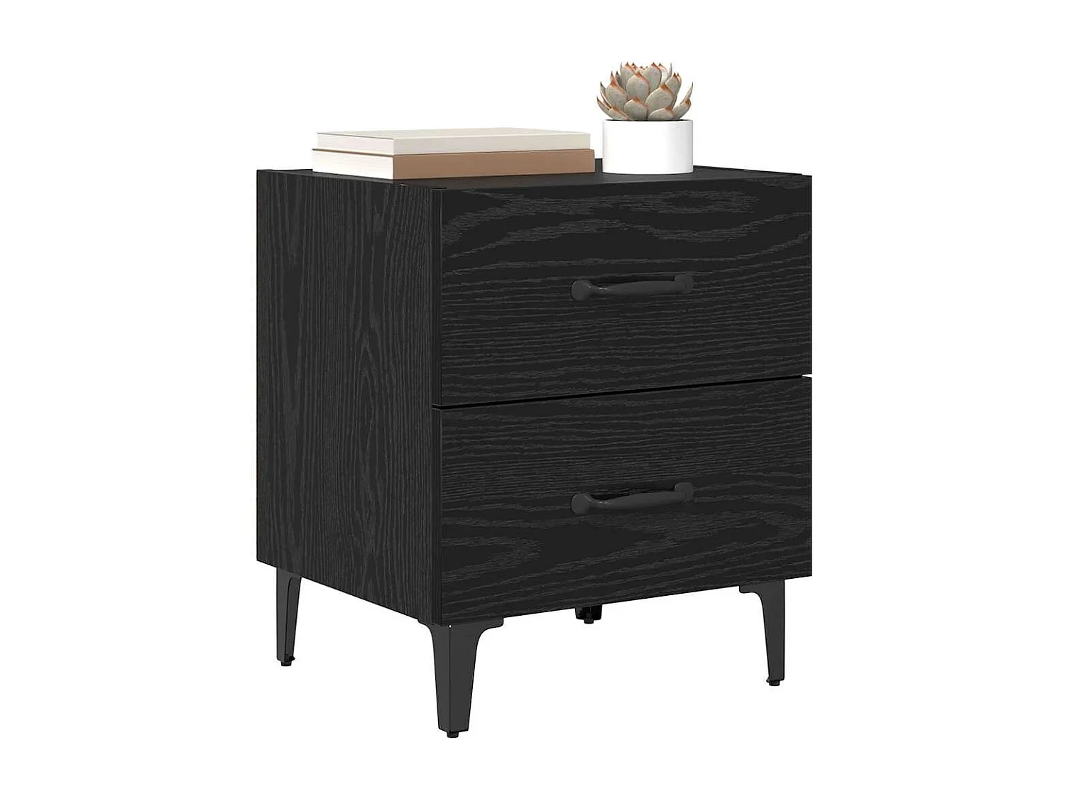 Armoire de lit Chêne noir 40 x 35 x 47.5 cm Bois d'ingénierie