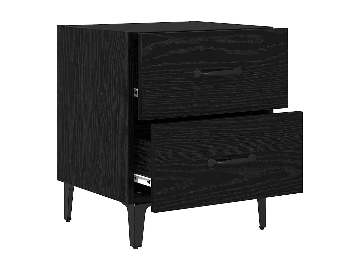 Armoire de lit Chêne noir 40 x 35 x 47.5 cm Bois d'ingénierie