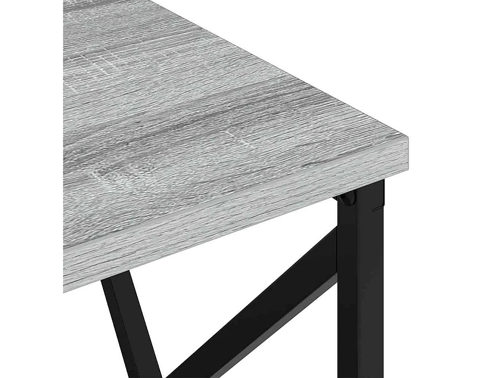 Table de nuit avec station de chargement 2 pcs Sonoma gris