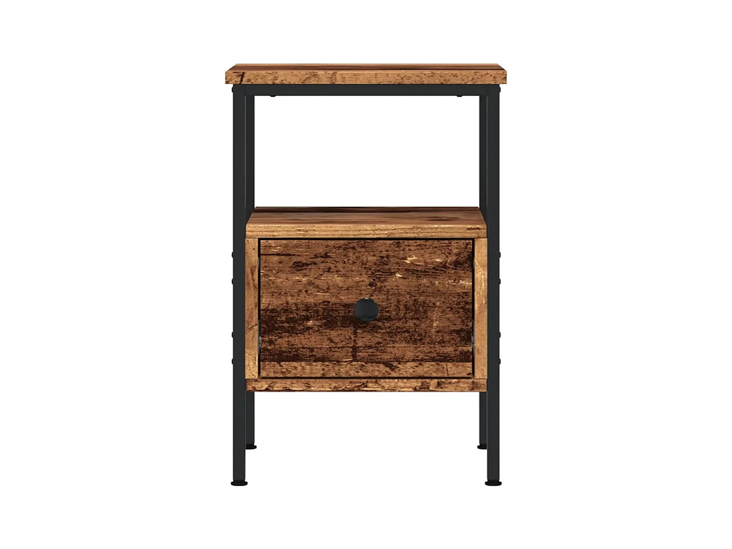 Mesitas de noche 2 piezas madera vieja 34x36x50 cm madera de ingeniería