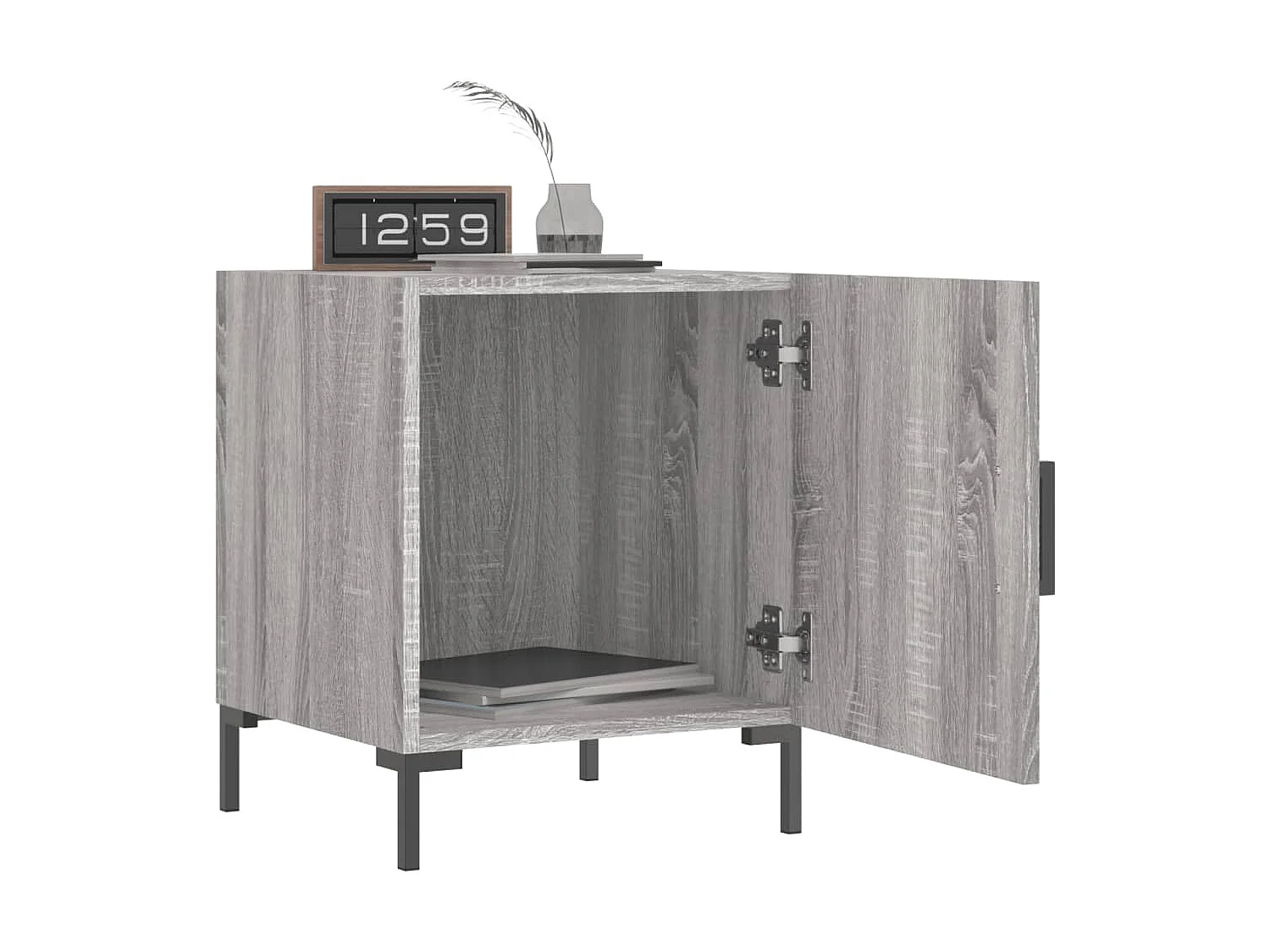 Tables de chevet 2 pcs sonoma gris 40x40x50cm bois d'ingénierie