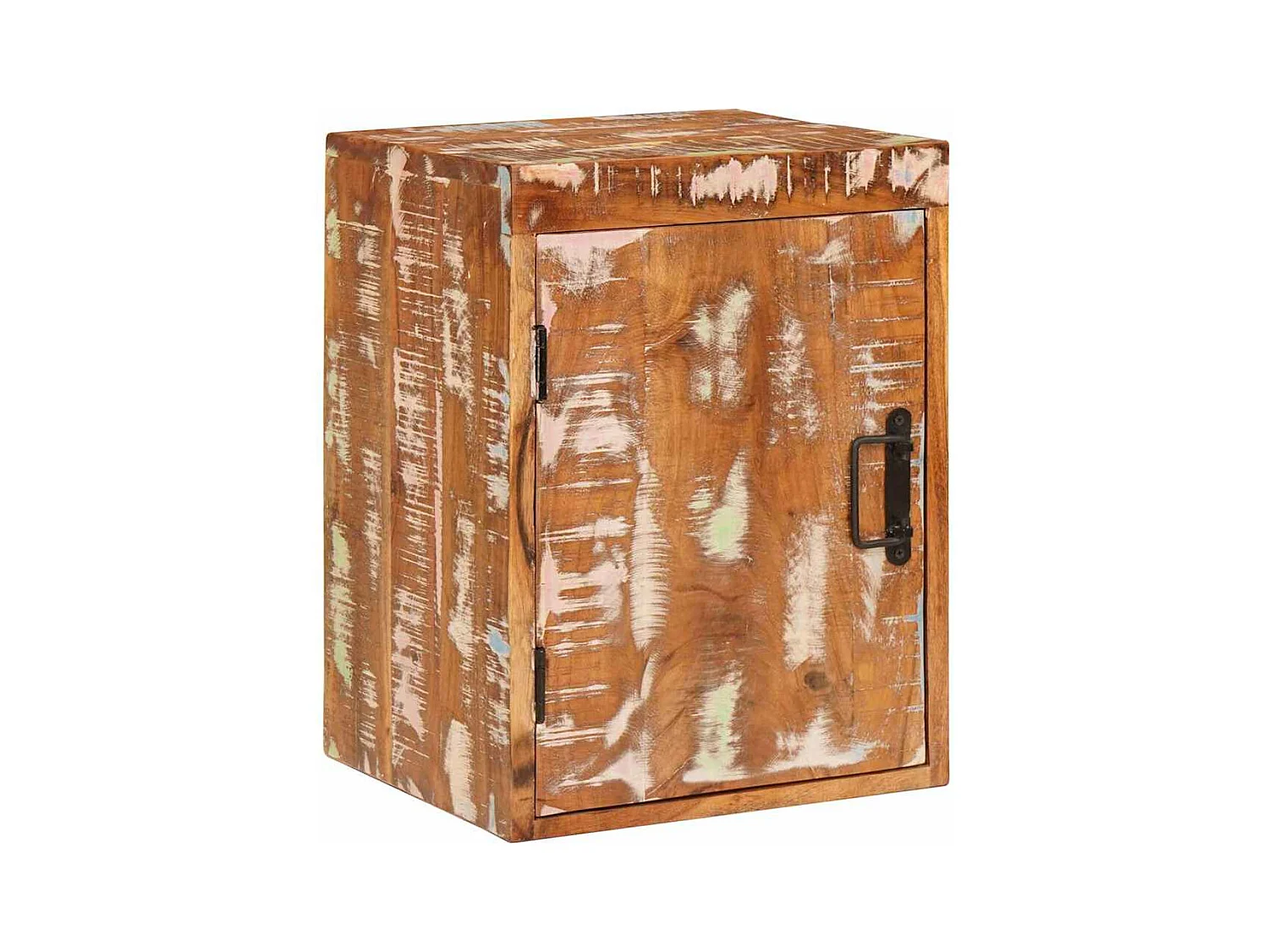 Comodino Marrone 35 x 33 x 48 cm Legno massello di recupero