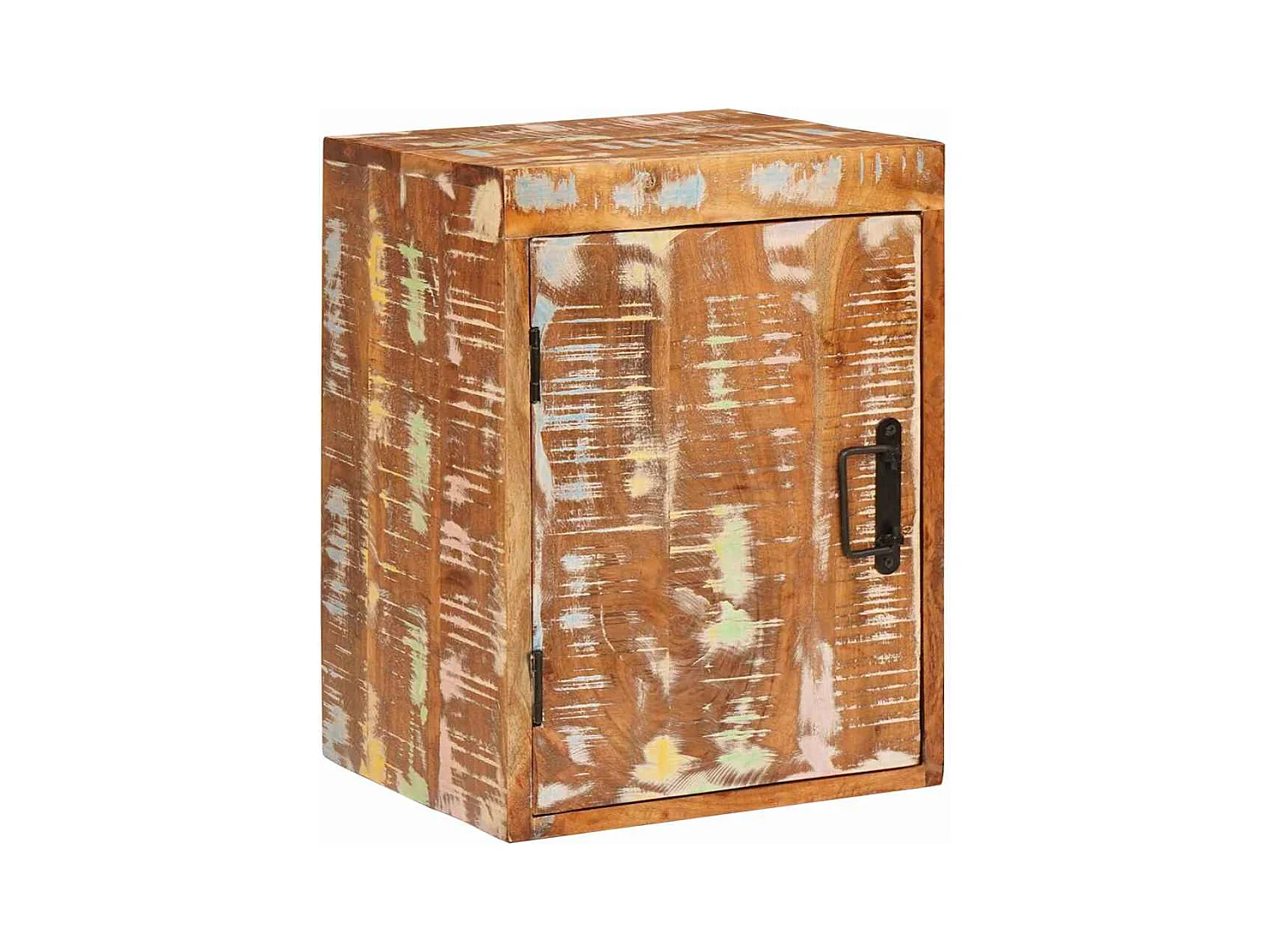 Comodino Marrone 35 x 33 x 48 cm Legno massello di recupero