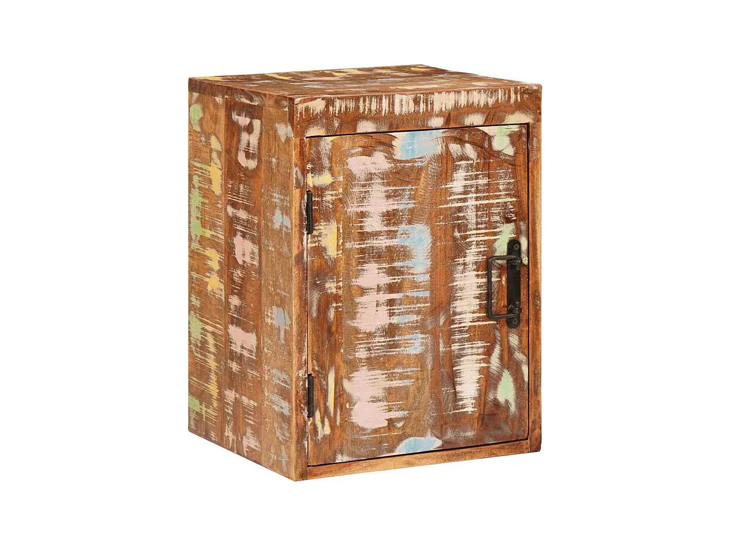 Comodino Marrone 35 x 33 x 48 cm Legno massello di recupero