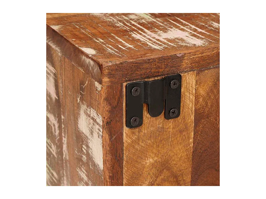 Comodino Marrone 35 x 33 x 48 cm Legno massello di recupero