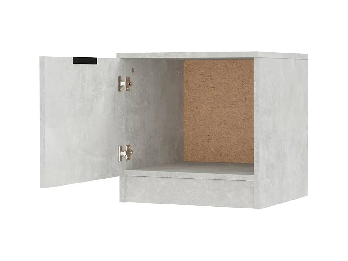 Mesita de noche de hormigón gris 40x39x40 cm