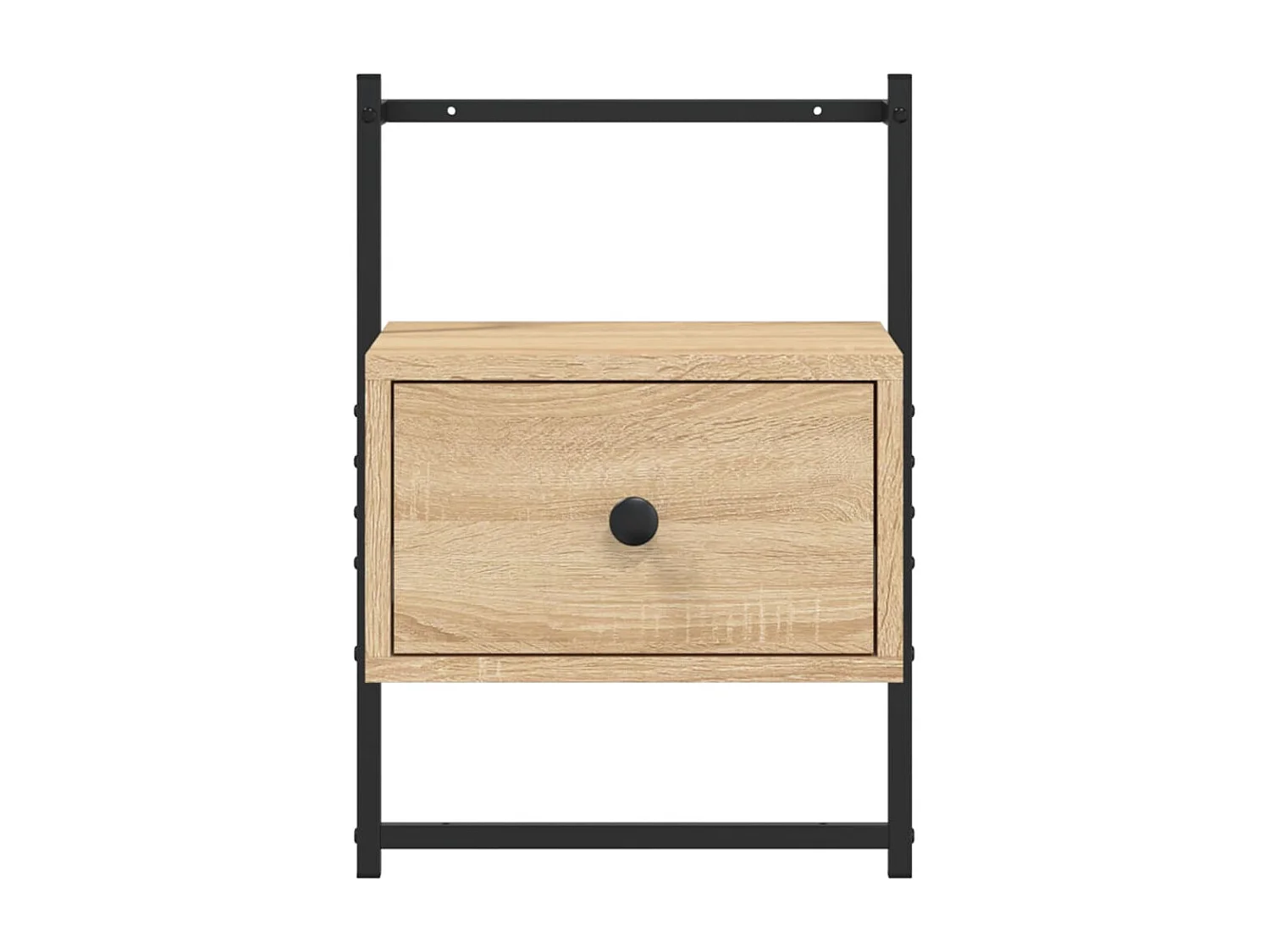 Comodino da parete 2 pezzi rovere sonoma 35x30x51 cm