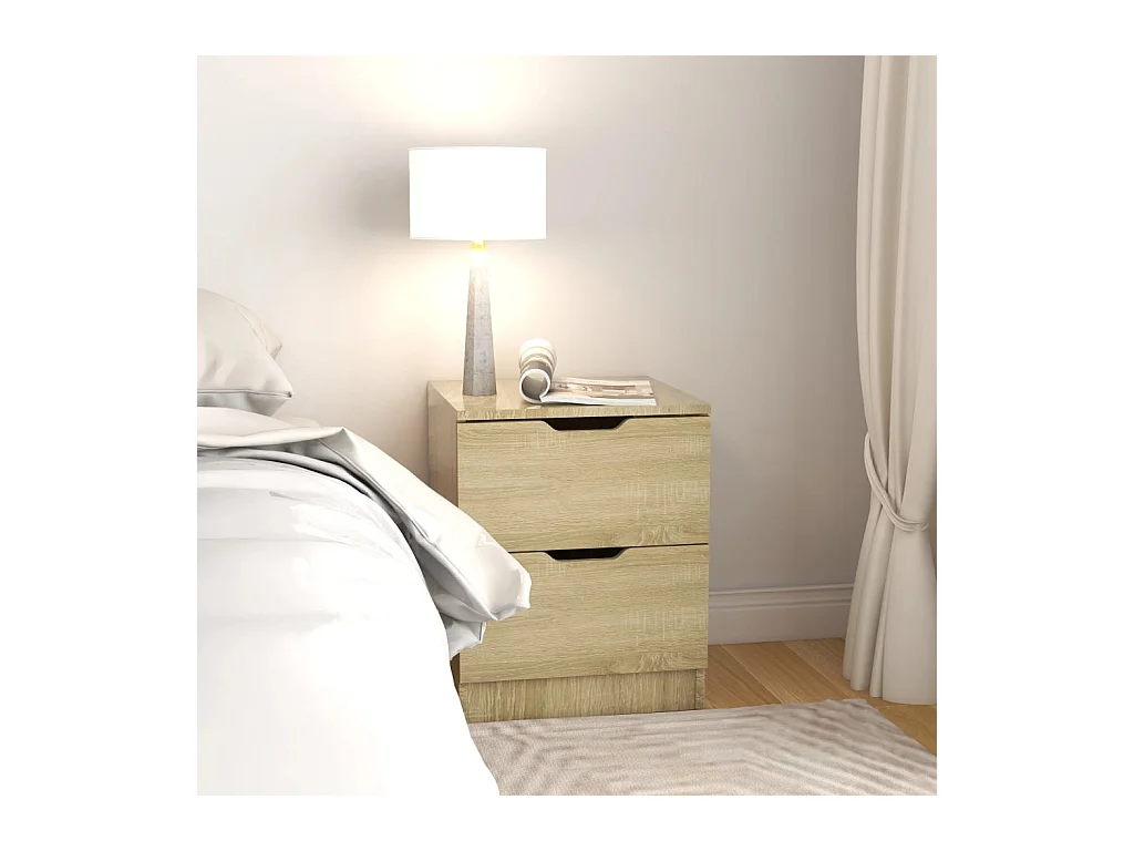Comodini 2 pezzi rovere sonoma 40x40x50 cm legno ingegnerizzato