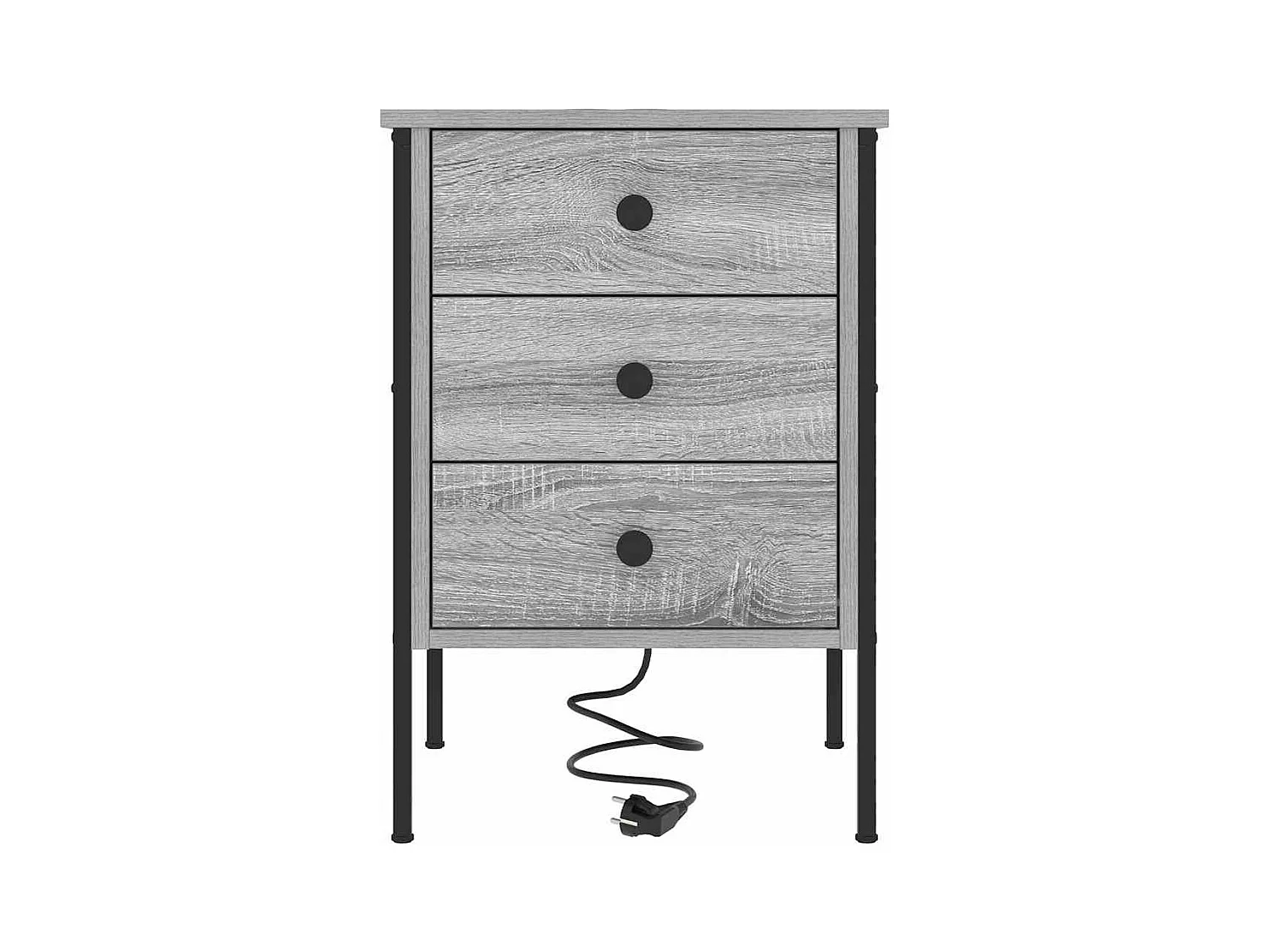 Mesitas de noche 2 piezas Sonoma gris 42 x 41 x 61 cm