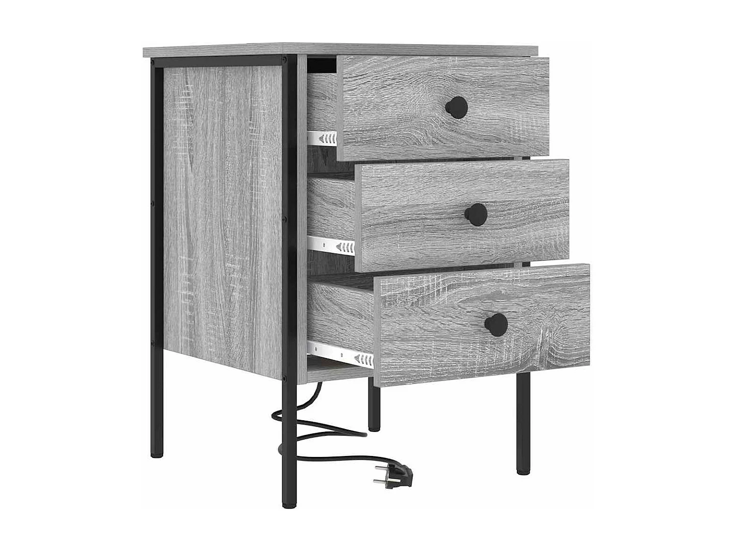 Armoires de chevet 2 pcs Sonoma gris 42 x 41 x 61 cm