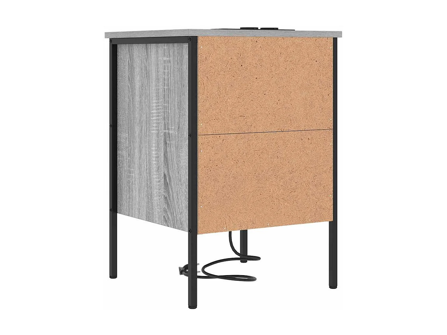 Armoires de chevet 2 pcs Sonoma gris 42 x 41 x 61 cm