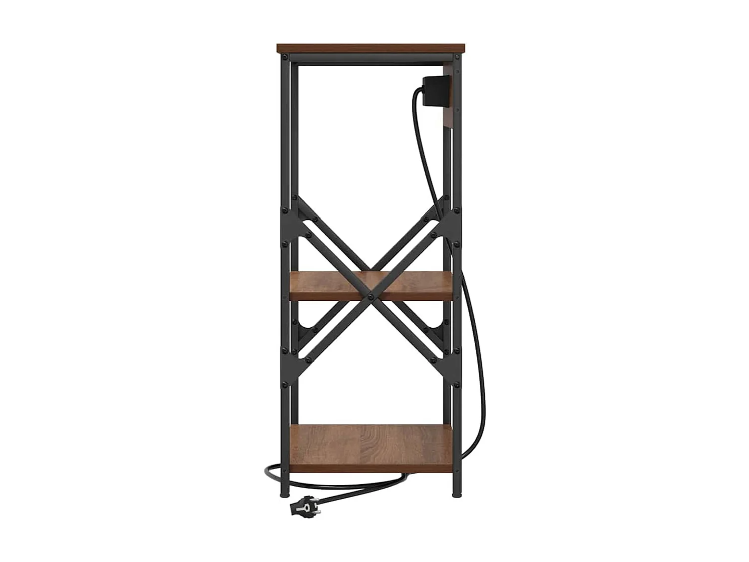 Nachtkastjes 2 stuks Bruin eiken 41 x 31 x 76 cm