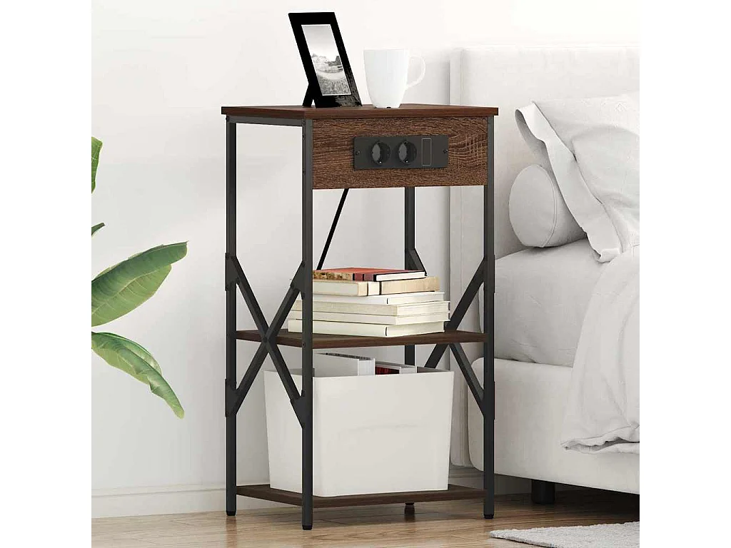 Armoires de chevet 2 pcs Chêne marron 41 x 31 x 76 cm